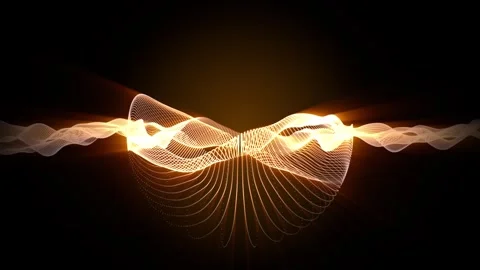 Glowing hot waves spreading through a sphere power field Stock Footage 273789500
