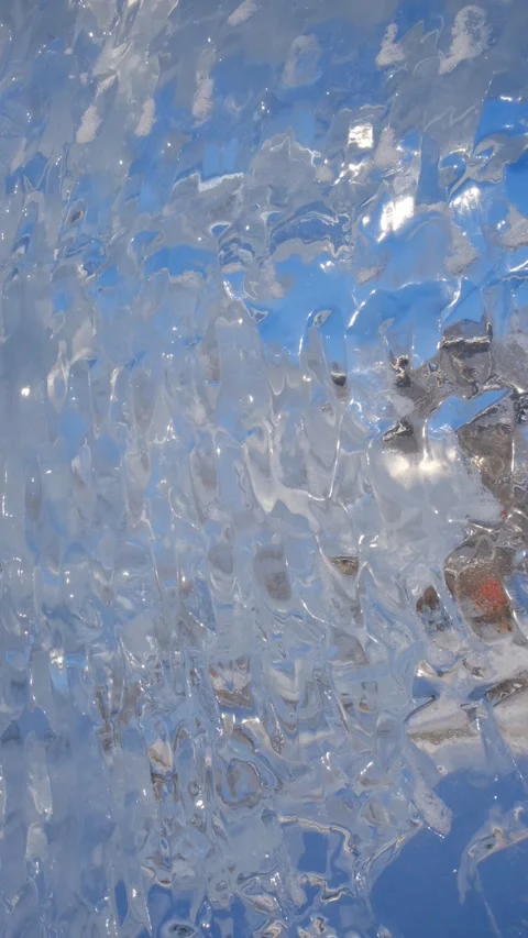 Glowing ice surface. A tranquil winter scene of a frozen lake at sunset. Su.. Stock Footage 346247312