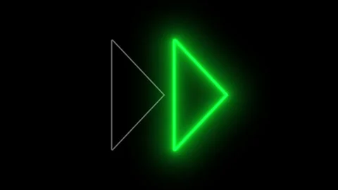 Glowing icon with arrow button Video Animation Background Stock Footage 336427599