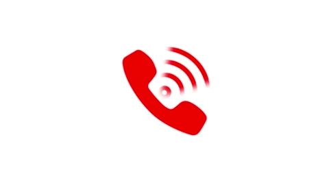 Glowing incoming call icon. Smart phone call ring icon animation 스톡 동영상 336250107