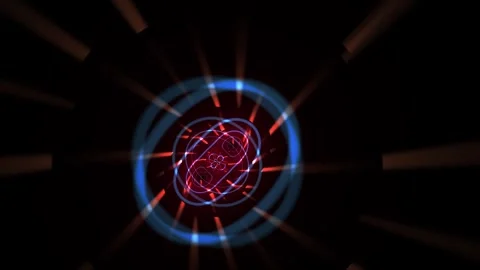 Glowing Infinity Symbol with Light Rays. Stock Footage 340024058