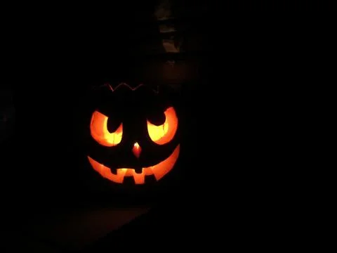 Glowing Jack o'Lantern Stock Photos