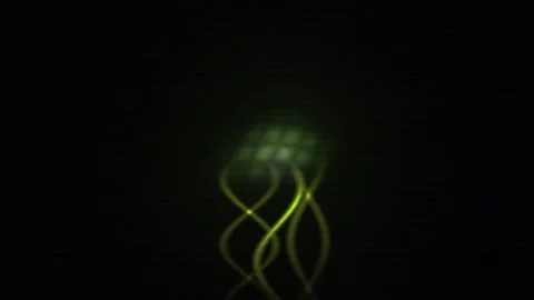 Glowing jellyfish in dark water. Stock Footage 336697955