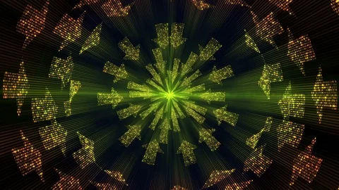 Glowing Kaleida Stock Footage 89809665