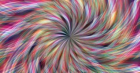 A glowing kaleidoscope of multicolored light rays Video stock 336792046