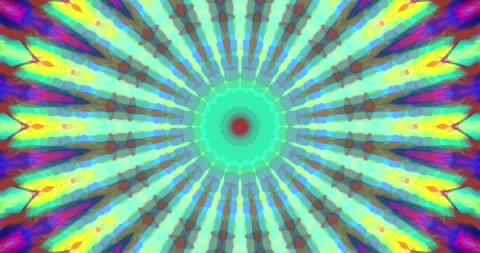 A glowing kaleidoscope of multicolored light rays 動画素材 336792057