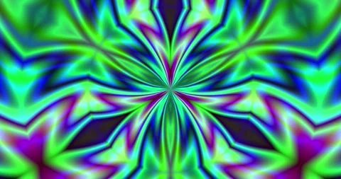 A glowing kaleidoscope of multicolored light rays Stock Footage 336792064