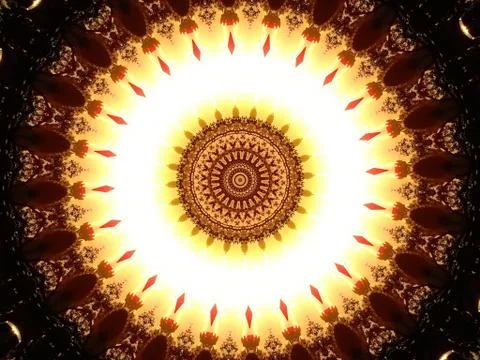 Glowing Kaleidoscope Stock Photos