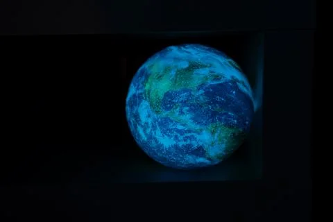 Glowing lamp moon Foto stock
