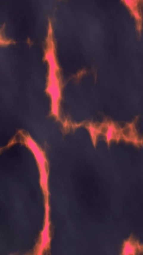 Glowing Lava Crack Loop Fiery Dark Abstract Motion Background Stock Footage 342986669