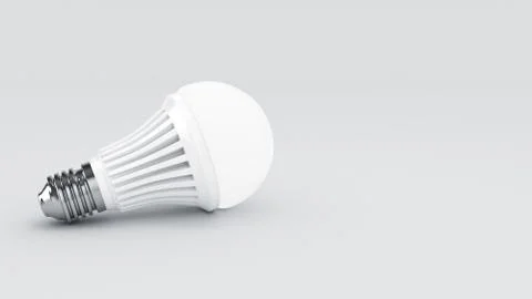 Glowing LED bulb. 3d rendering Stock Illustration