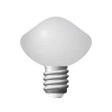 Glowing LED lightbulb. Stock Illustration