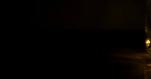Glowing led lights inside a jar Stock Footage 99915695