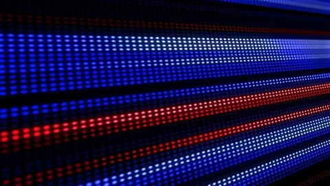 Glowing LED mini bulbs in blue and red. Stock Footage 121399438