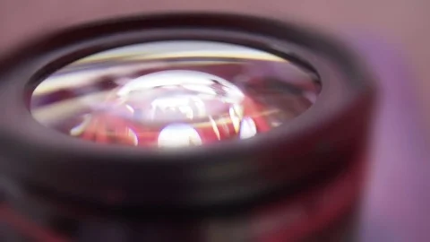 Glowing Lens Reflection Stock Footage 77571208