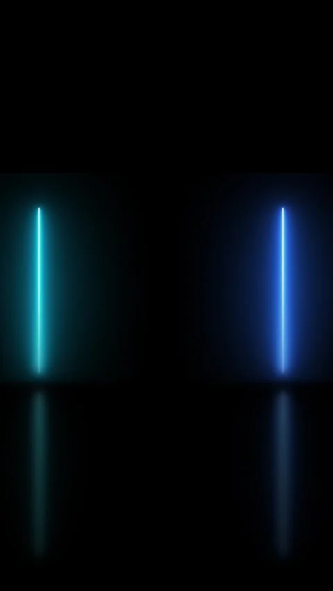 Glowing light beams create futuristic composition reflective floo gaming , techn Stock Footage 340556722