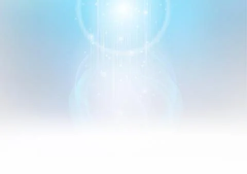 Glowing Light Beams Stock Illustration