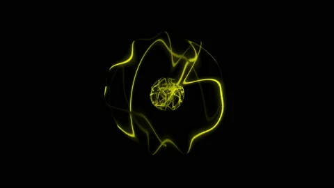 Glowing light on black background,best animation in 4k. Video stock 202885085