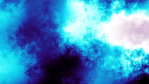 Glowing light blue and royal blue gradient flow on black background loop 4K Stock Footage 337175314