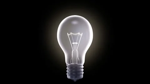 Glowing light bulb 스톡 동영상 8519902