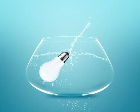 Glowing Light bulb Stock Photos