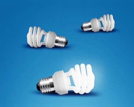 Glowing Light bulb Foto stock