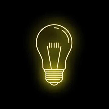 Glowing light bulb representing creative ideas and innovation Stock Illustration