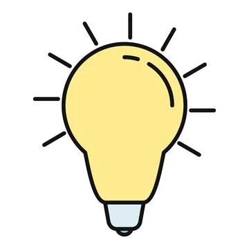 Glowing light bulb representing innovation, idea, and creativity concept Stock Illustration
