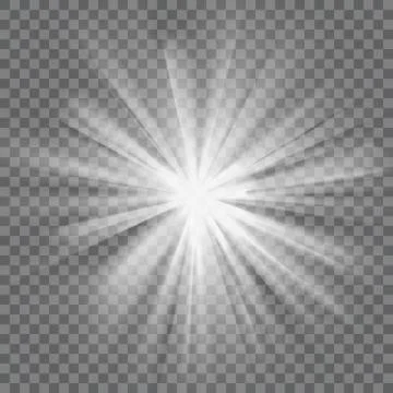 Glowing light burst Illustrazione stock