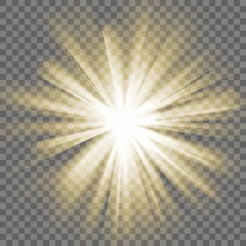 Glowing light burst Stock Illustration
