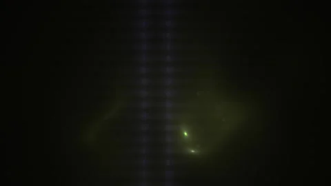 Glowing light in dark background with pixelated effect. Vídeos de archivo 337511075