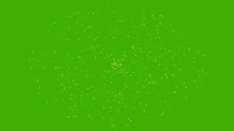 Glowing light dots spiraling on green screen for festive overlay 4K Stock Footage 336485816
