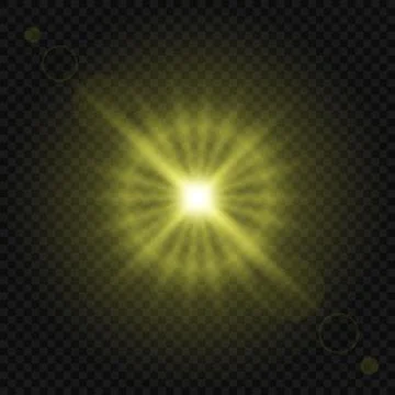 Glowing light effect isolated Stockillustratie