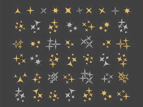 Glowing light effect star. Sparkle lights Stock Illustration