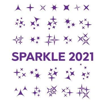 Glowing light effect star. Sparkle lights vector Stock Illustration