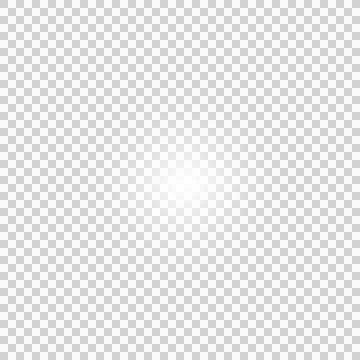 Glowing Light, Effect White color on transparent background. Stock Illustration