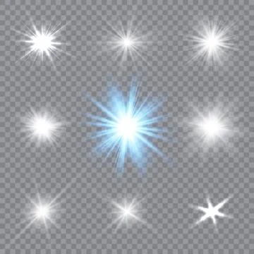 Glowing light explodes on a transparent background. Sparkling magical dust pa 스톡 일러스트