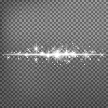 Glowing light explodes on a transparent background. Sparkling magical dust pa 스톡 일러스트