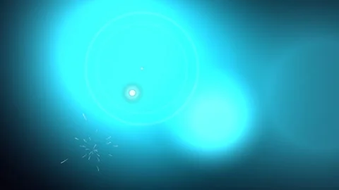 Glowing light forms in a gradient blue background Stock-Footage 331643496