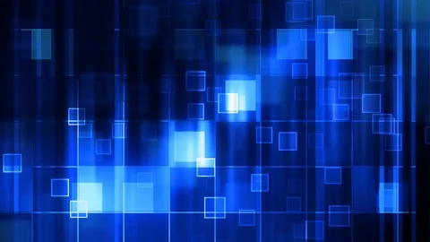 Glowing Light Grid Shapes Stock Footage 91054608