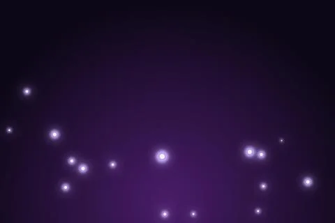 Glowing light orbs floating in dark purple space for magical fantasy backgr.. イラスト素材