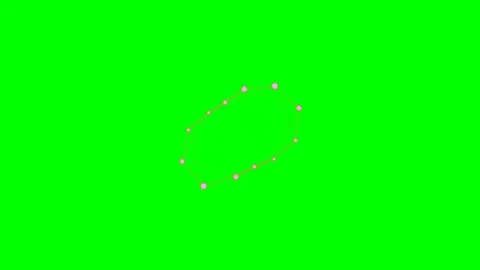 A glowing light particle animation moving in an oval path on green screen Stock Footage 340265020
