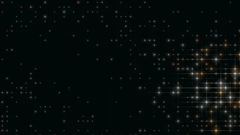 Glowing light particles moving on dark grid background representing digital.. Video stock 341679466