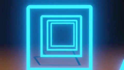 Glowing light rectangles animation hd Stock Footage 240796267