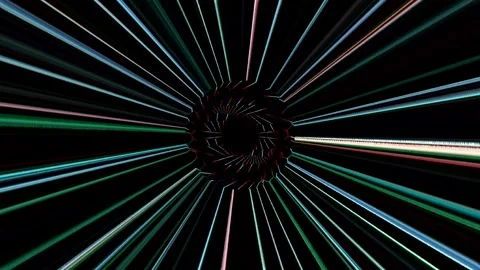Glowing light that regulates the movement of the lines in full color Stock Footage 268517321