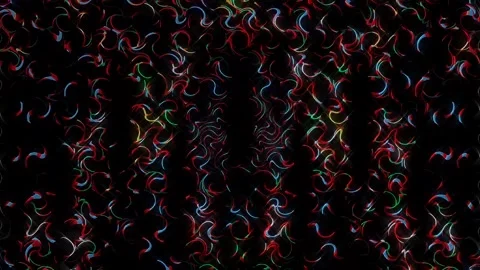 Glowing light that regulates the movement of the lines in full color Stock Footage 268518530