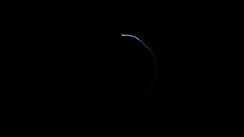 Glowing light ring on black background Stock Footage 309921114
