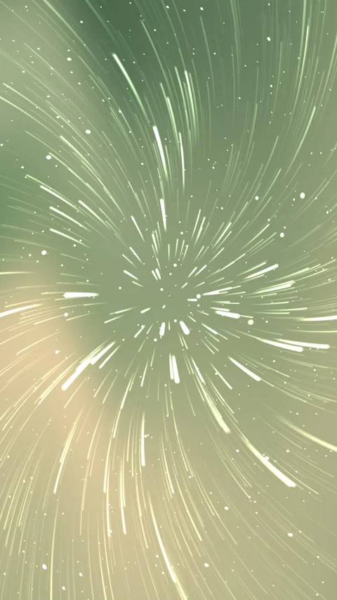 Glowing Light Streaks Bursting Through Soft Green Abstract Space Stock-Footage 333976521