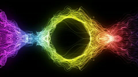 Glowing Light Strings Stock-Footage 114940