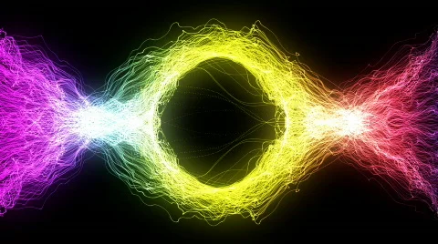 Glowing Light Strings Stock-Footage 114945